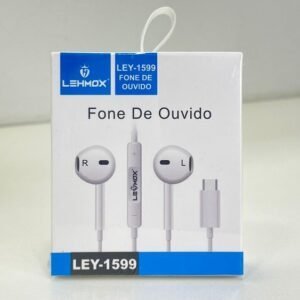 Fone de Ouvido com fio Lehmox Tipo-C LEY-1599