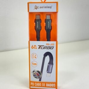 Cabo de Carregador Peining 60w Tipo C para Tipo C 1M J-23